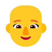 Emoji 👩‍🦲 Donna: Calvo su Microsoft Windows 11 22H2.