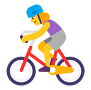 🚴‍♀️ Emoji Mulher Ciclista na Microsoft Windows 11 22H2.