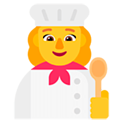 👩‍🍳 Emoji Cozinheira na Microsoft Windows 11 22H2.