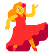 Emoji 💃 Donna Che Balla su Microsoft Windows 11 22H2.