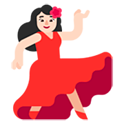 💃🏻 Emoji Mulher Dançando: Pele Clara na Microsoft Windows 11 22H2.