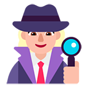 🕵🏼‍♀️ Emoji Detective Mujer: Tono De Piel Claro Medio en Microsoft Windows 11 22H2.