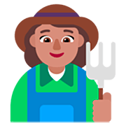 👩🏽‍🌾 Emoji Agricultora: Tono De Piel Medio en Microsoft Windows 11 22H2.