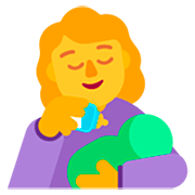 Emoji 👩‍🍼 Donna Che Allatta su Microsoft Windows 11 22H2.