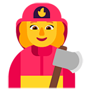 Émoji 👩‍🚒 Pompier Femme sur Microsoft Windows 11 22H2.