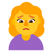 🙍‍♀️ Emoji missmutige Frau Microsoft Windows 11 22H2.