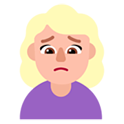 🙍🏼‍♀️ Emoji missmutige Frau: mittelhelle Hautfarbe Microsoft Windows 11 22H2.