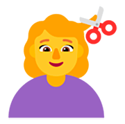 Emoji 💇‍♀️ Taglio Di Capelli Per Donna su Microsoft Windows 11 22H2.