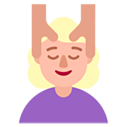 Emoji 💆🏼‍♀️ Donna Che Riceve Un Massaggio: Carnagione Abbastanza Chiara su Microsoft Windows 11 22H2.