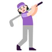 🏌🏻‍♀️ Emoji Mujer Jugando Al Golf: Tono De Piel Claro en Microsoft Windows 11 22H2.