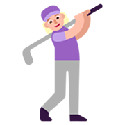 🏌🏼‍♀️ Emoji Mujer Jugando Al Golf: Tono De Piel Claro Medio en Microsoft Windows 11 22H2.