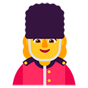 Emoji 💂‍♀️ Guardia Donna su Microsoft Windows 11 22H2.