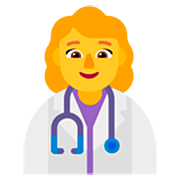 👩‍⚕️ Emoji Profesional Sanitario Mujer en Microsoft Windows 11 22H2.