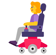 👩‍🦼 Emoji Mulher Em Cadeira De Rodas Motorizada na Microsoft Windows 11 22H2.
