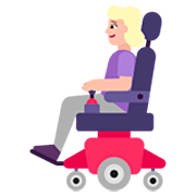 👩🏼‍🦼 Emoji Mulher Em Cadeira De Rodas Motorizada: Pele Morena Clara na Microsoft Windows 11 22H2.