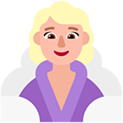 🧖🏼‍♀️ Emoji Mulher Na Sauna: Pele Morena Clara na Microsoft Windows 11 22H2.