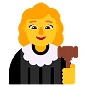 Emoji 👩‍⚖️ Giudice Donna su Microsoft Windows 11 22H2.