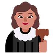 Emoji 👩🏽‍⚖️ Giudice Donna: Carnagione Olivastra su Microsoft Windows 11 22H2.