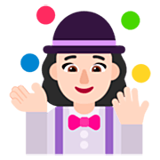 Emoji 🤹🏻‍♀️ Giocoliere Donna: Carnagione Chiara su Microsoft Windows 11 22H2.
