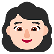 👩🏻 Emoji Frau: helle Hautfarbe Microsoft Windows 11 22H2.
