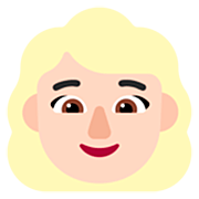 👱🏻‍♀️ Emoji Mujer Rubia: Tono De Piel Claro en Microsoft Windows 11 22H2.