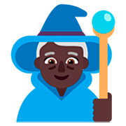 🧙🏿‍♀️ Emoji Maga: Tono De Piel Oscuro en Microsoft Windows 11 22H2.