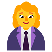 👩‍💼 Emoji Oficinista Mujer en Microsoft Windows 11 22H2.