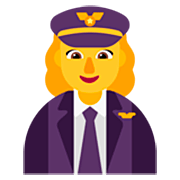 👩‍✈️ Emoji Piloto De Avião Mulher na Microsoft Windows 11 22H2.