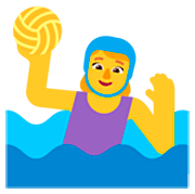 Emoji 🤽‍♀️ Pallanuotista Donna su Microsoft Windows 11 22H2.