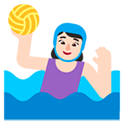 🤽🏻‍♀️ Emoji Wasserballspielerin: helle Hautfarbe Microsoft Windows 11 22H2.