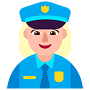 👮🏼‍♀️ Emoji Agente De Policía Mujer: Tono De Piel Claro Medio en Microsoft Windows 11 22H2.