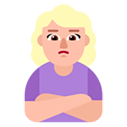 🙎🏼‍♀️ Emoji schmollende Frau: mittelhelle Hautfarbe Microsoft Windows 11 22H2.