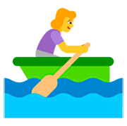 Emoji 🚣‍♀️ Donna In Barca A Remi su Microsoft Windows 11 22H2.