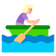 Emoji 🚣🏼‍♀️ Donna In Barca A Remi: Carnagione Abbastanza Chiara su Microsoft Windows 11 22H2.