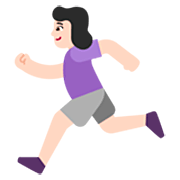 🏃🏻‍♀️ Emoji Mujer Corriendo: Tono De Piel Claro en Microsoft Windows 11 22H2.
