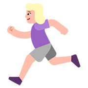 🏃🏼‍♀️ Emoji Mujer Corriendo: Tono De Piel Claro Medio en Microsoft Windows 11 22H2.