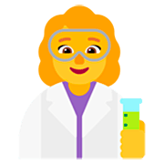 Emoji 👩‍🔬 Scienziata su Microsoft Windows 11 22H2.