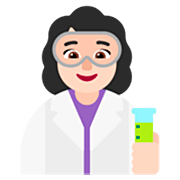 👩🏻‍🔬 Emoji Cientista Mulher: Pele Clara na Microsoft Windows 11 22H2.