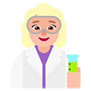 👩🏼‍🔬 Emoji Cientista Mulher: Pele Morena Clara na Microsoft Windows 11 22H2.