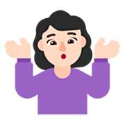 🤷🏻‍♀️ Emoji Mulher Dando De Ombros: Pele Clara na Microsoft Windows 11 22H2.