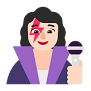 👩🏻‍🎤 Emoji Sängerin: helle Hautfarbe Microsoft Windows 11 22H2.