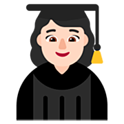 👩🏻‍🎓 Emoji Estudiante Mujer: Tono De Piel Claro en Microsoft Windows 11 22H2.
