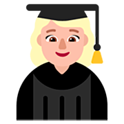 👩🏼‍🎓 Emoji Estudiante Mujer: Tono De Piel Claro Medio en Microsoft Windows 11 22H2.