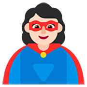Emoji 🦸🏻‍♀️ Supereroina: Carnagione Chiara su Microsoft Windows 11 22H2.
