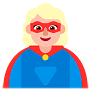 Emoji 🦸🏼‍♀️ Supereroina: Carnagione Abbastanza Chiara su Microsoft Windows 11 22H2.