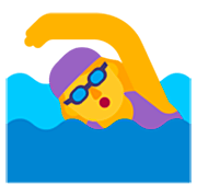 Emoji 🏊‍♀️ Nuotatrice su Microsoft Windows 11 22H2.