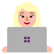👩🏼‍💻 Emoji Tecnóloga: Pele Morena Clara na Microsoft Windows 11 22H2.