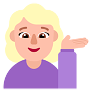 💁🏼‍♀️ Emoji Mulher Com A Palma Virada Para Cima: Pele Morena Clara na Microsoft Windows 11 22H2.