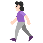 🚶🏻‍♀️ Emoji Mujer Caminando: Tono De Piel Claro en Microsoft Windows 11 22H2.