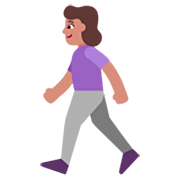 🚶🏽‍♀️ Emoji Mujer Caminando: Tono De Piel Medio en Microsoft Windows 11 22H2.